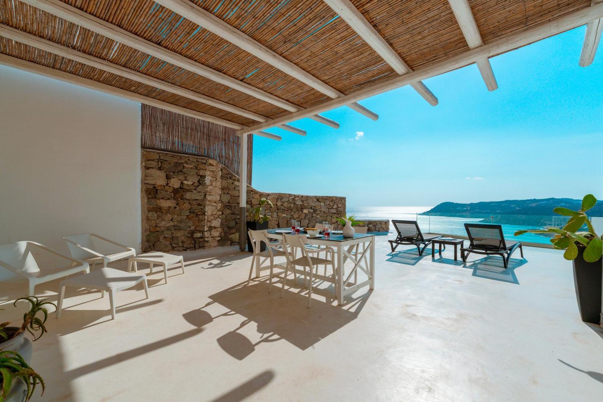 Elia House With Amazing View On The Beach Mykonos Villa Mykonos Town Exterior foto