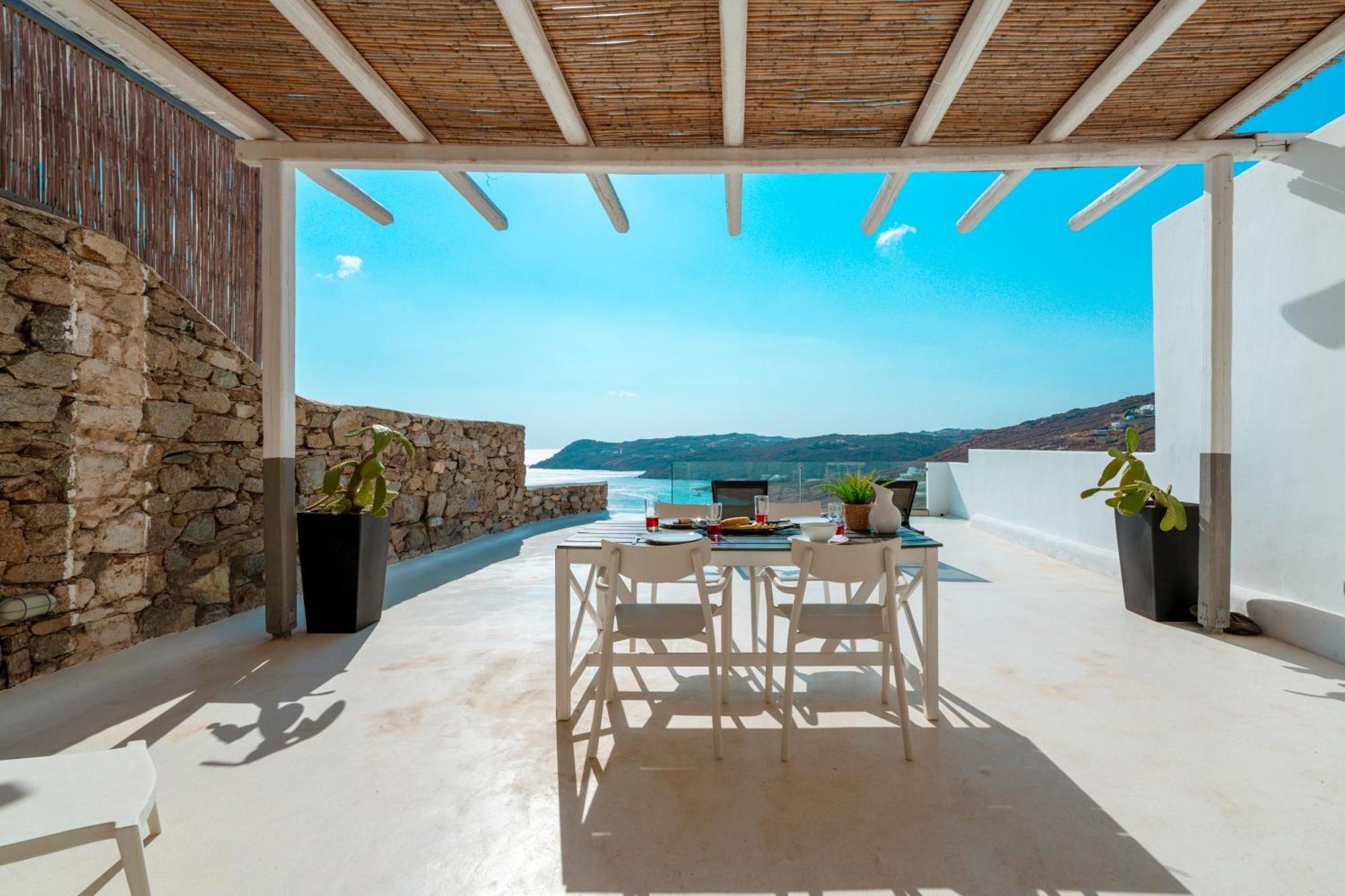 Elia House With Amazing View On The Beach Mykonos Villa Mykonos Town Exterior foto